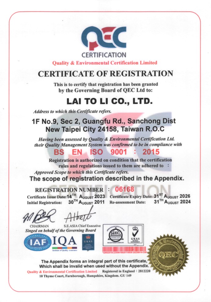 LAI TO LI-2023081420260831(英文)註冊證書